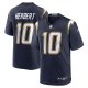 Men's Los Angeles Chargers #10 Justin Herbert Nike Navy Alternate Super Chargers Game Player Jersey