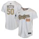 Youth #50 Mookie Betts Los Angeles Dodgers Nike 2025 Gold Collection Limited White Jersey