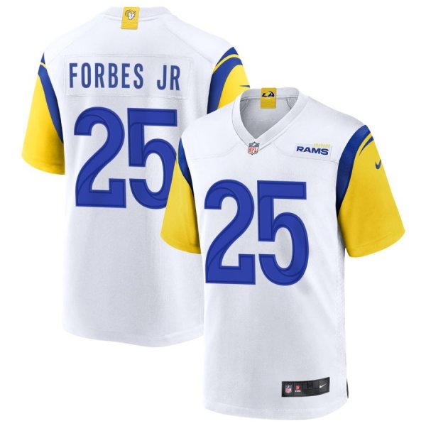 Youth Nike #25 Emmanuel Forbes Jr. White Los Angeles Rams Game Player Jersey