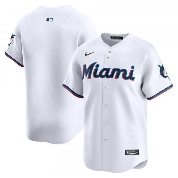 Youth Miami Marlins Nike White Home Limited Jersey