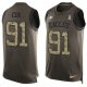 Nike Philadelphia Eagles #91 Fletcher Cox Green Men's Stitched NFL Limited Salute To Service Tank Top Jersey