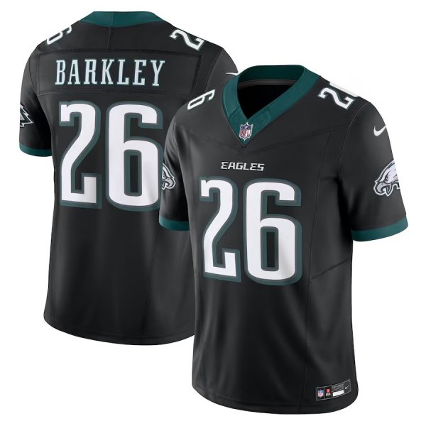 Men's Philadelphia Eagles #26 Saquon Barkley Nike Black Vapor F.U.S.E. Limited Jersey