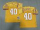 Men's #40 Mike Alstott Tampa Bay Buccaneers Yellow Jersey
