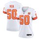 Women's '76 Tampa Bay Buccaneers #50 Vita Vea Nike White 50th Season Game Jersey