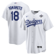 Men's Los Angeles Dodgers #18 Yoshinobu Yamamoto Nike White 2025 World Series Home Player Jersey