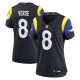 Women's #8 Jared Verse Los Angeles Rams Nike 2025 Rivalries Collection Game Midnight Blue Jersey